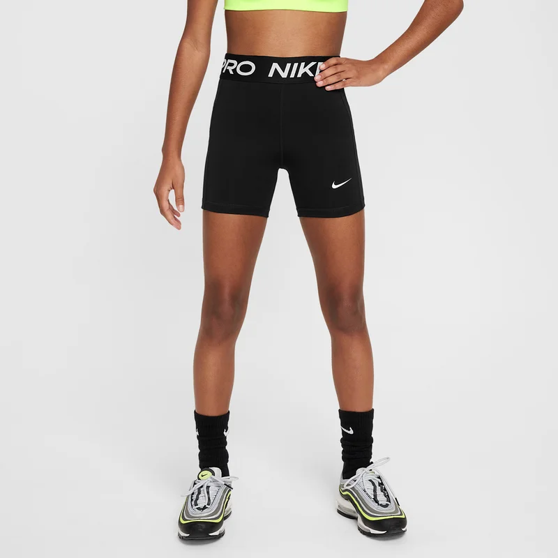 Nike Black Girls' Pro Leak Protection: Period Dri-FIT Shorts  | Best Price UAE