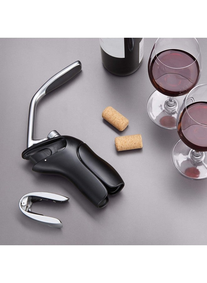 OXO OXO Steel Vertical Lever Corkscrew with Removable Foil Cutter  - Image 2