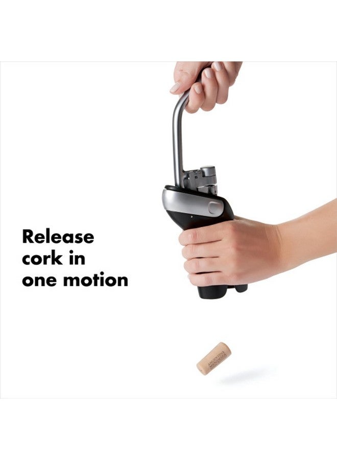 OXO OXO Steel Vertical Lever Corkscrew with Removable Foil Cutter  - Image 5