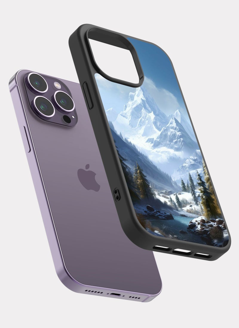 PXLAAT iPhone 14 Pro Max case cover Ice Mountain - Image 2