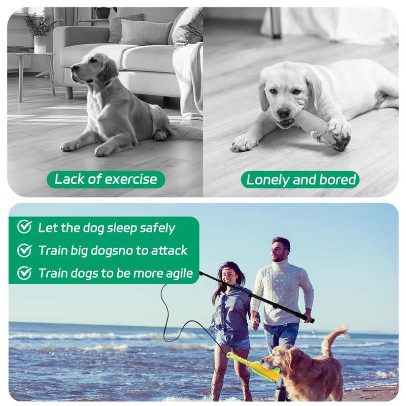 AmaCielo Flirt Pole for Dogs, Interactive Toys Tug-of-war for Dogs, Five-Section Retractable Adjustable Length,for Outdoor Exercise & Training for Small Medium Large Dog - Image 5