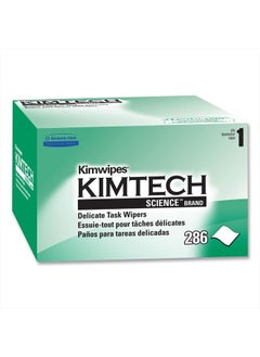 B0013HT2QW– Kimtech Science KimWipes Delicate Task Wipers; 4.4 x 8.4 in. (11.2 x 21.3cm); 1-Ply, (Pack of 1, 286 Count)