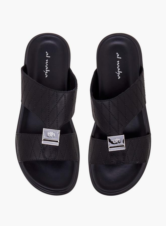 Al Waha Men Quilted Arabic Sandals - Image 1