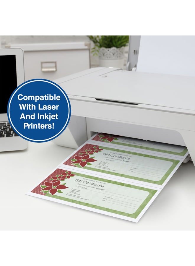PrintWorks Professional Paper, 8.5 x 11, 20 lb, 2 Horizontal Perfs 3.66" and 7.33", 500 Sheets, White (04120) - Image 5