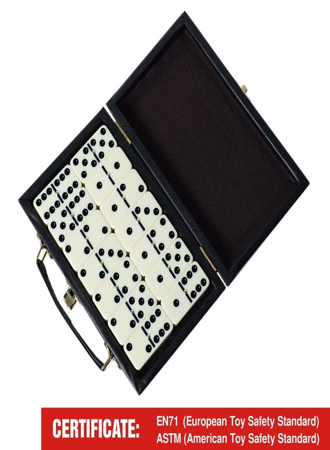 GOTHINK Portable Double 6 Dominos Set for Adults with Storage Box 28 Tiles Dominoes Set for Holiday Travel Game - Classic Tabletop Board Games Durable, Travel-Friendly, and Easy to Read Tiles - Image 3