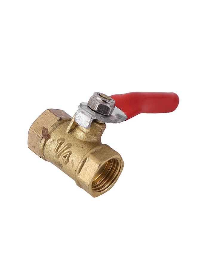 LAWAZIM Shut-off Ball Valve -Female x Famale- 3/8inch- Leak-Proof Lead-Free Brass Valve Replacement Water Shutoff Valve FIP MIP -for Under Sink Toilet Washing Machine Radiator and Water Lines Plumbing  - Image 1