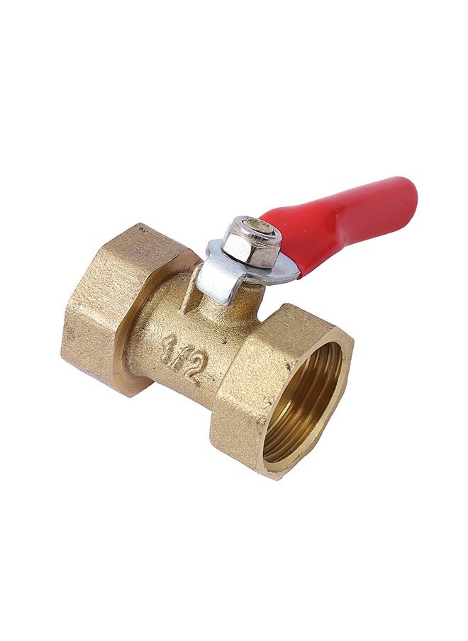 LAWAZIM Shut-off Ball Valve -Female x Famale- 3/8inch- Leak-Proof Lead-Free Brass Valve Replacement Water Shutoff Valve FIP MIP -for Under Sink Toilet Washing Machine Radiator and Water Lines Plumbing  - Image 3