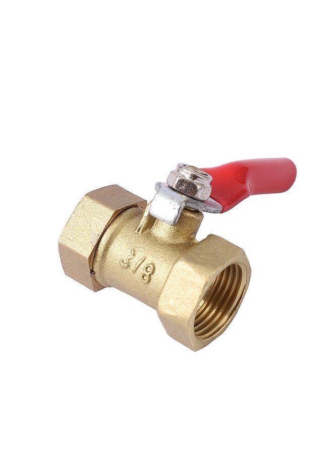 LAWAZIM Shut-off Ball Valve -Female x Famale- 3/8inch- Leak-Proof Lead-Free Brass Valve Replacement Water Shutoff Valve FIP MIP -for Under Sink Toilet Washing Machine Radiator and Water Lines Plumbing  - Image 2