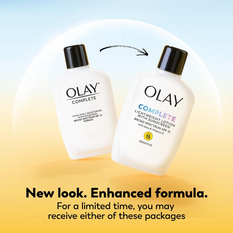 Olay Face Moisturizer, Complete All Day Moisturizer With Sunscreen Broad Spectrum SPF 15 - Sensitive, 4 fl. Oz, 1 unit - Image 2