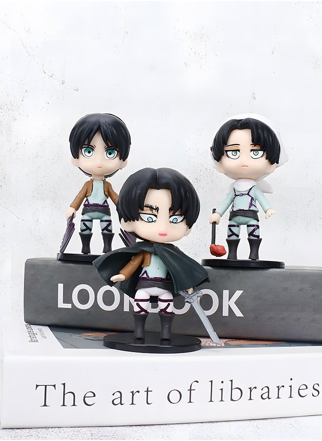 GROIC 6 Pcs Attack on Titan Figure Anime Figure Set, Action Figures Cartoon Figurines Party Decoration Mini Toy Model Collectibles Statue for Anime Fans  - Image 5