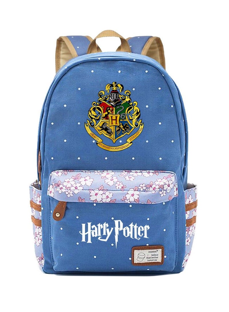 Student schoolbag canvas girls backpack