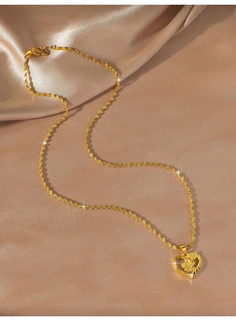 GOLDMAX 21k Gold Plated Necklace For Women - Image 3