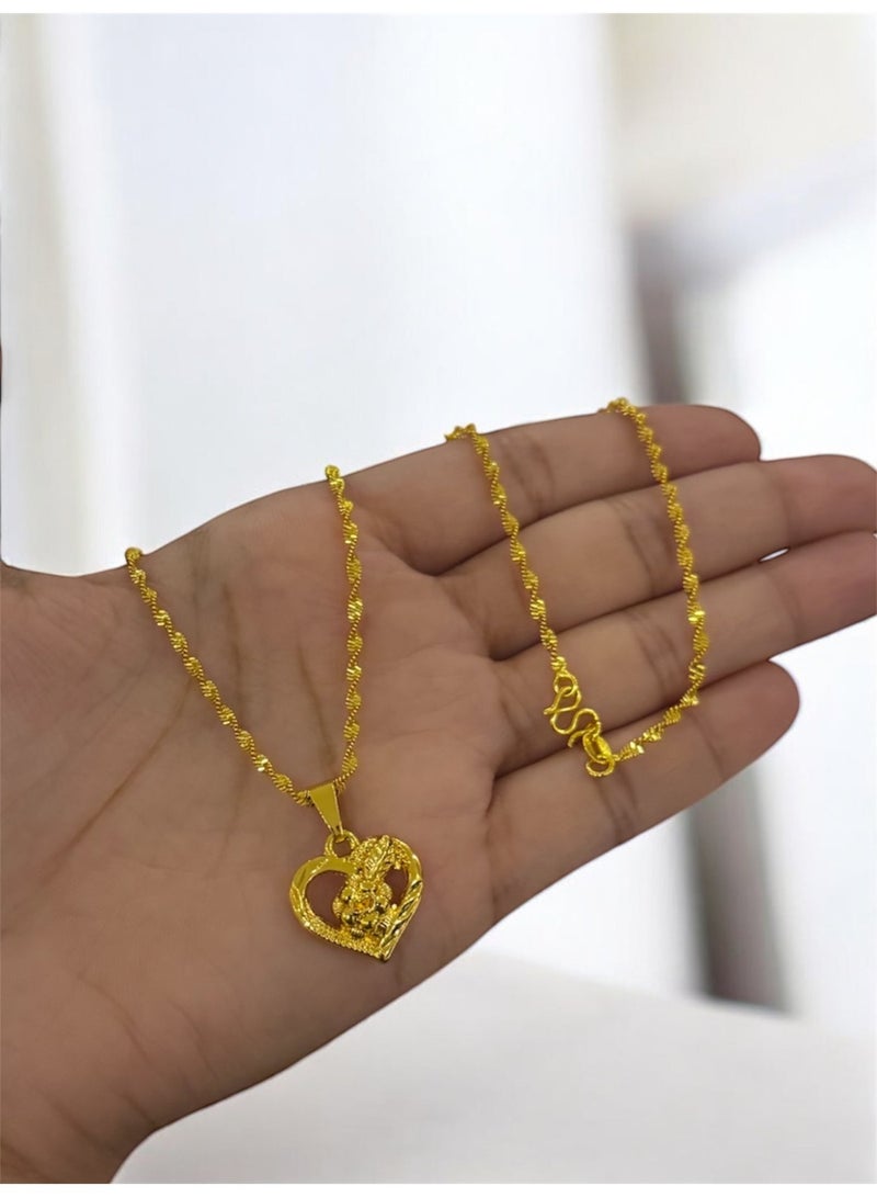 GOLDMAX 21k Gold Plated Necklace For Women - Image 2