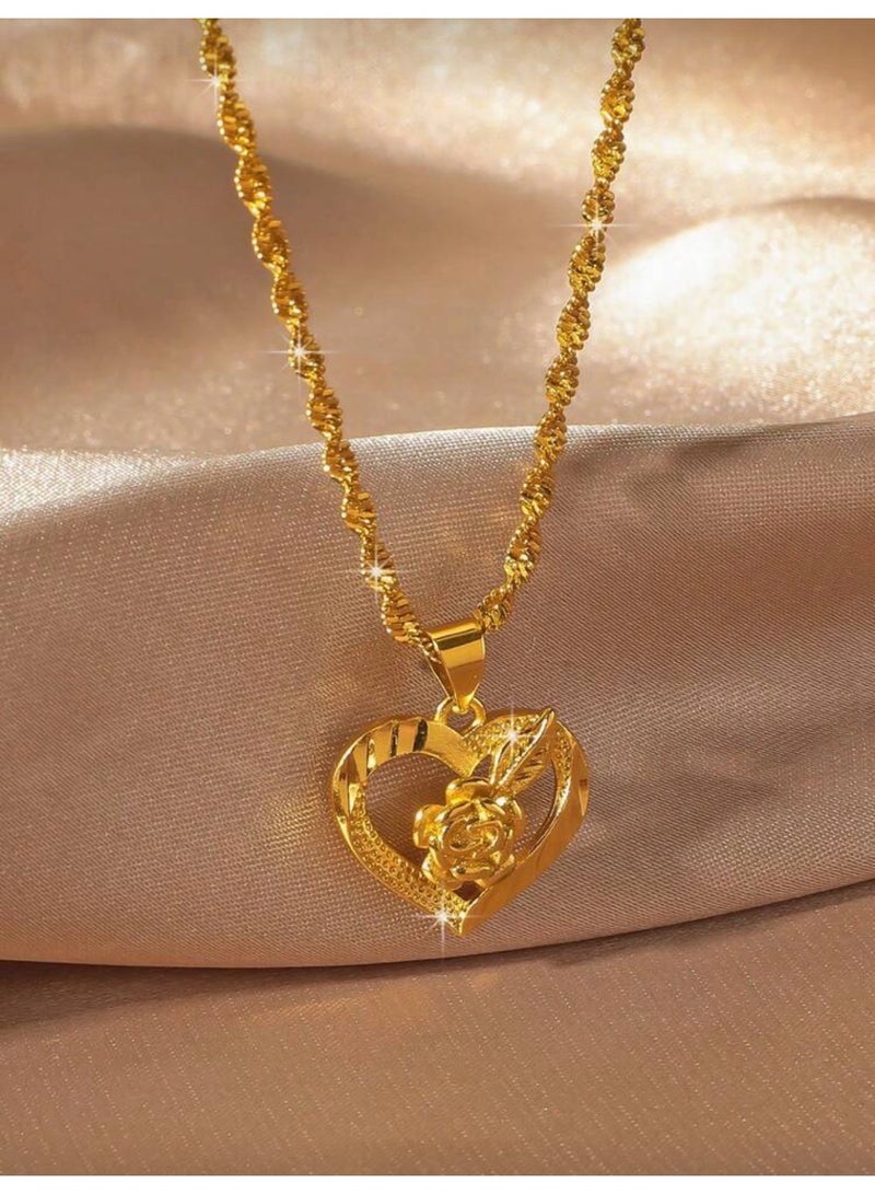 GOLDMAX 21k Gold Plated Necklace For Women - Image 1