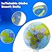 Restroma 32 Pack 16 Inch Inflatable Globe Bulk Blow up Beach Ball Large Inflatable World Globe for Classroom Teaching Beach Playing Pool Party Bags - Image 4