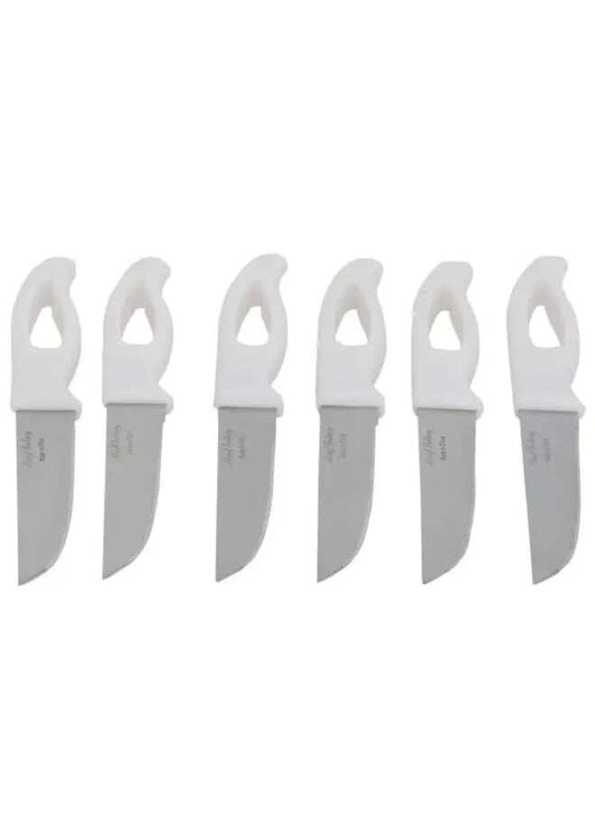Alsaif Gallery 6-piece set of serrated knives with perforated plastic handle  - Image 1