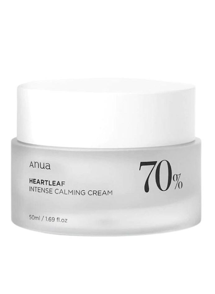 Anua Heartleaf 70 Intense Calming Cream with Ceramide, Panthenol, Heartleaf Extract, Korean Skincare, 50ml /1.69 fl.oz 50ml - Image 1