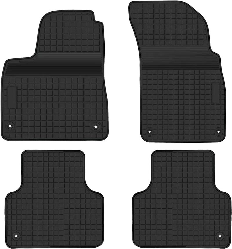 SAN AUTO Car Floor Mats Custom Fit 20172026 Audi Q7SQ7 20192026 Q8 Rubber Car Mats All Weather Floor Mats Black Floor Liner for 1st 2nd Row Heavy Duty Odorless - Image 2