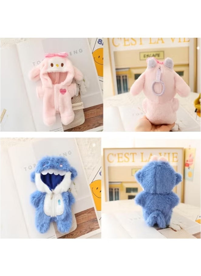 LABUBU Labubu Clothes One-piece Zipper Clothes Labubu Keychain Accessories Cute Doll Clothes Fashion One-piece Suit 15 17cm Rabubu First, Second, Third Generation Universal (no dolls)  - Image 2
