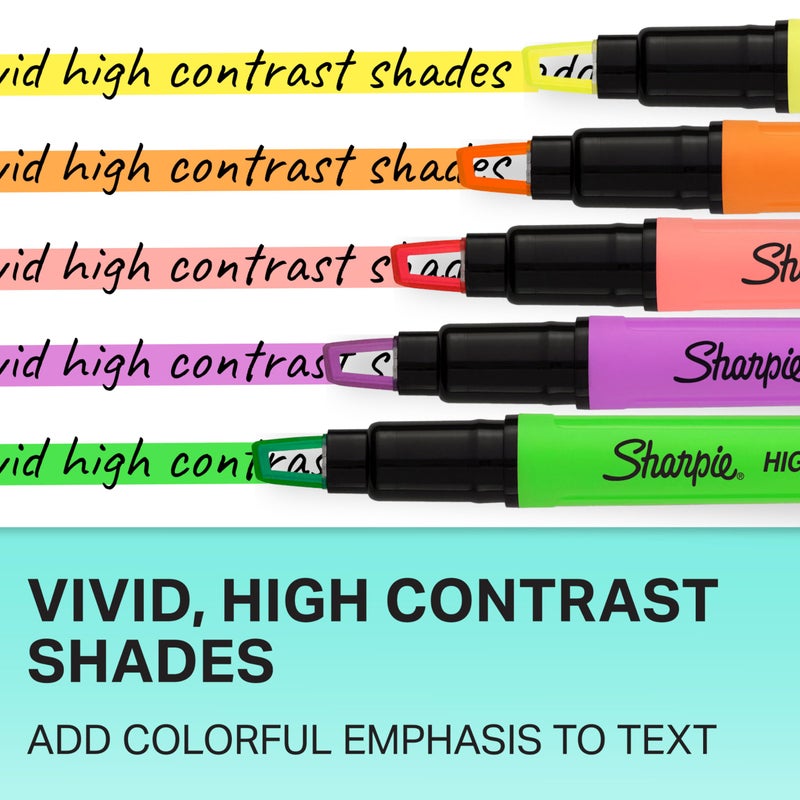 Sharpie Highlighter Clear View Highlighter with See-Through Chisel Tip Stick Assorted 12 Count - Image 5