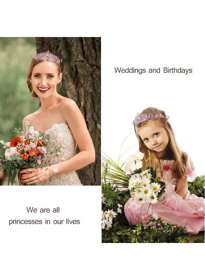 Velscrun Birthday Tiara for Women, Tiara for Women Pink Rhinestone, Happy Birthday Queen Tiara for Women, Crown for Girls Tiaras Birthday Queen Crowns with Birthday Girl Sash - Image 4