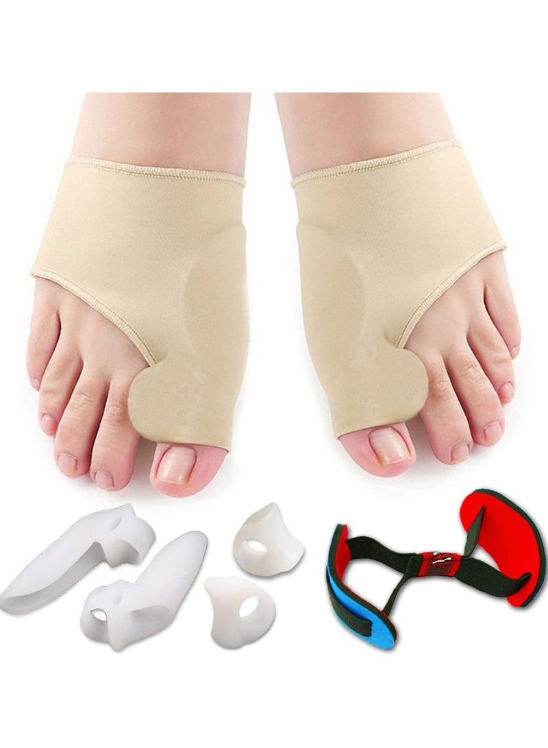 SYOSI Bunion Corrector Relief Protector Sleeves Kit Treat Pain in Hallux Valgus Big Toe Joint Hammer Separators Spacers Straighteners Splint for Women and men - Image 1