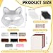 Giftota 47 Pcs DIY Therian Mask Kit for Boys Girls 8 Blank Cat Mask with Super Soft Felt Fabric Sheet Plush Faux Fur Eye Mesh Gem Sticker DIY Fox Masks for Christmas Masquerade Cosplay Party - Image 4