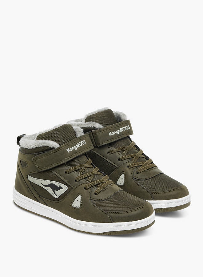 kangaROOS Women's Panelled High Top Shoes with Hook and Loop Closure - Image 1