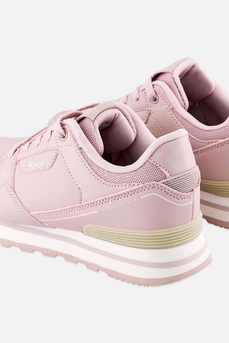 Algspar أحذية مشي للنساء مزودة بأربطة، وردي - Image 2