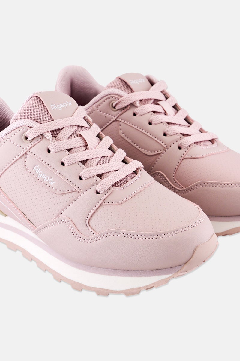 Algspar أحذية مشي للنساء مزودة بأربطة، وردي - Image 3