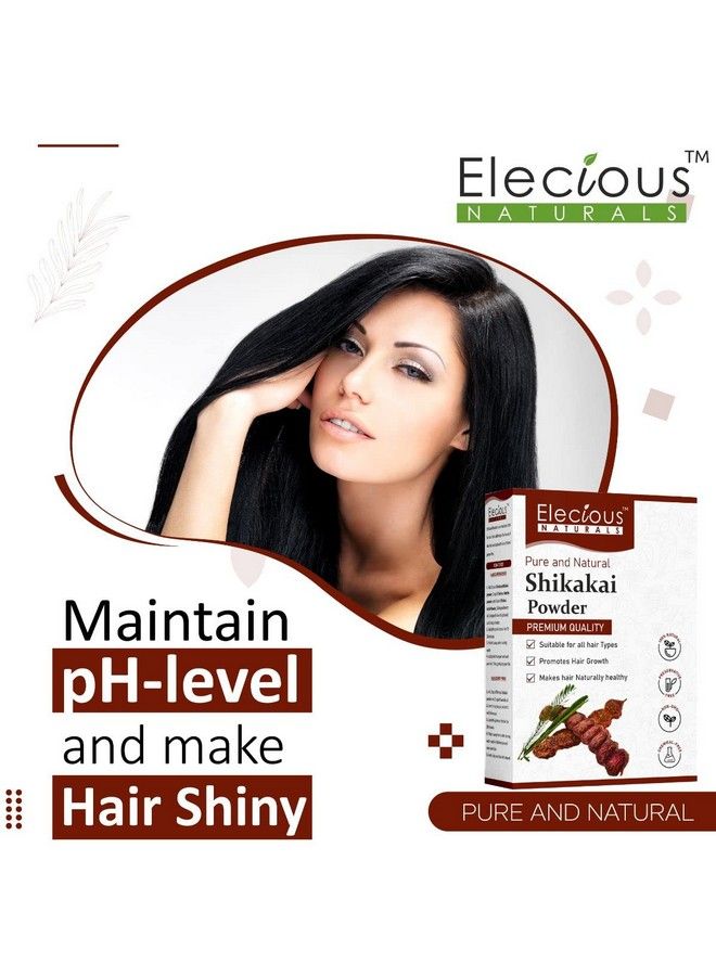 Elecious Shikakai Powder For Hair (Natural Hair Cleanser For Luxirious And Soft Hairs) (200 Grams) - Image 4