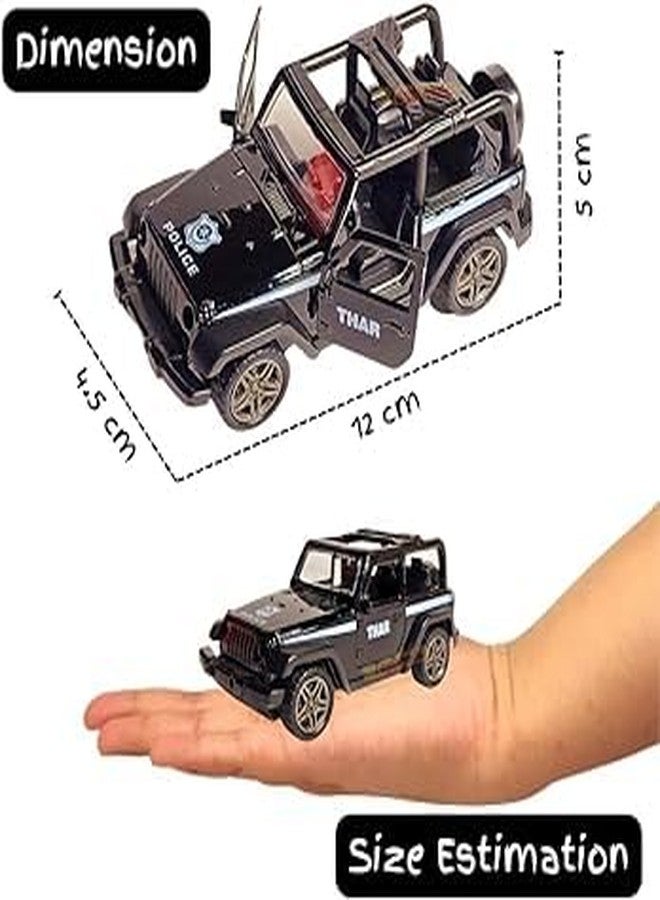 COLLEN ARRAY Mini Thaar Car Toy for Kids|Metal|Pull Back Action|Pack of 1 car|You May get Any Random Color-8 - Image 3