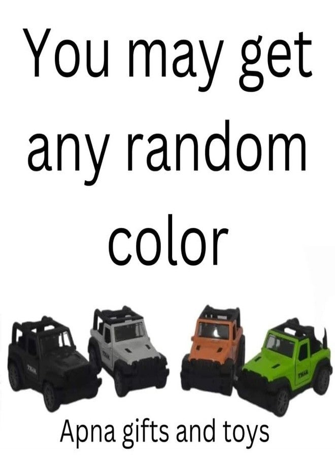 COLLEN ARRAY Mini Thaar Car Toy for Kids|Metal|Pull Back Action|Pack of 1 car|You May get Any Random Color-8 - Image 2