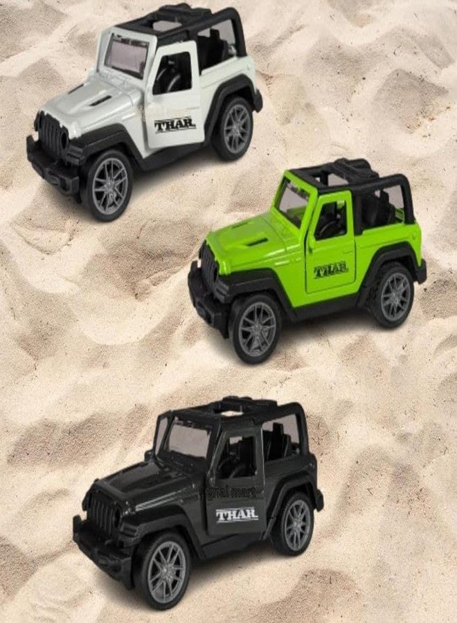 COLLEN ARRAY Mini Thaar Car Toy for Kids|Metal|Pull Back Action|Pack of 1 car|You May get Any Random Color-8 - Image 1