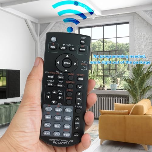 Kassionel Replacement Remote Control for Kenwood DDX276BT DDX376BT DDX396 DMX1025BT DMX120BT DMX110 DMX110BT DMX100BT DMX125BT Double DIN Car Stereo DVD Receiver - Image 2