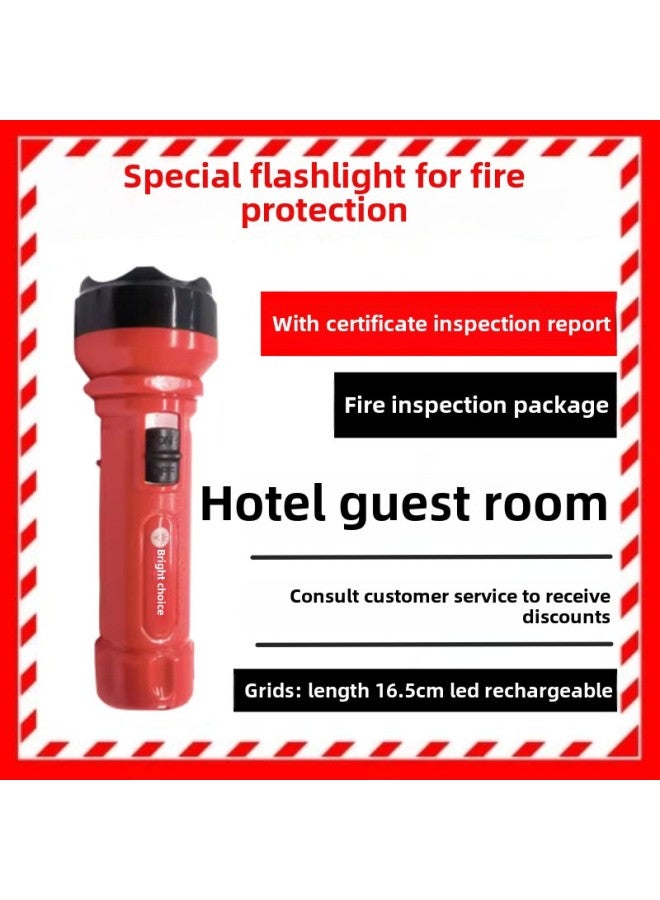 Fire Flashlight Special Light Flashlight For Fire Protection Hotel Guest Room Emergency Escape Flashlight For Factory-Product Specifications:Upgraded Flashlight [rental House Inspection] Fire Protection Recommend  - Image 3