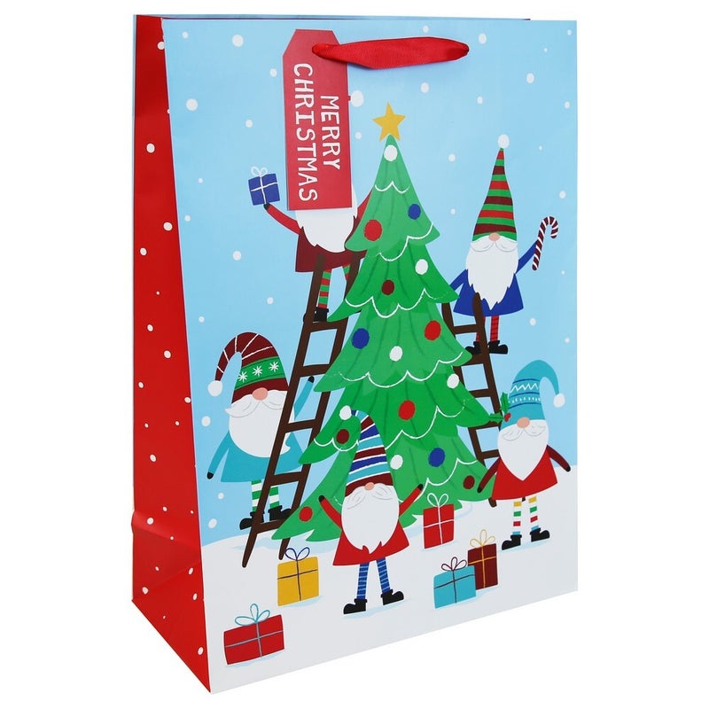 Eurowrap TCF Gonk Bag – Christmas and Holiday Gift Bag, Festive Packaging, Seasonal Present Holder, Holiday Celebration, and Christmas Gifting Essentials - Size XL