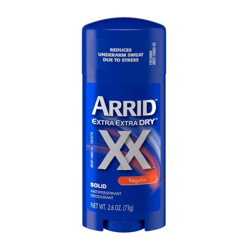 Arrid XX Extra Extra Dry Solid Antiperspirant Deodorant, Regular, 2.6 Oz (Pack of 6) - Image 1