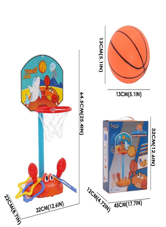 Joonly Toddler Basketball Hoop Indoor, 2 in 1 Sports Toy Set for Kids Basketball Hoop for Toddlers Indoor with Ring Toss Game - Image 5