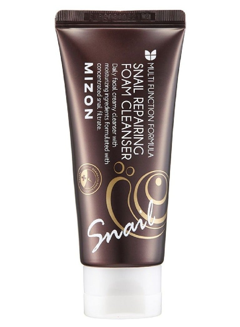Mizon Snail Repairing Foam Cleanser Multi Function Formula 60ml - Image 1