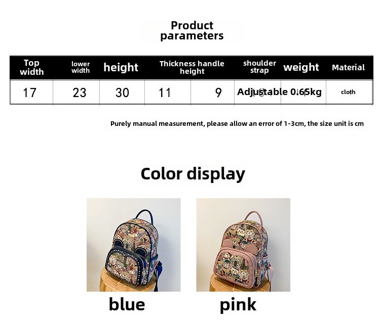 Beibao Genuine Retro Street Fashion Contrasting Color Large-Capacity Backpack Women'S 2023 New Korean Style Trend - Image 3