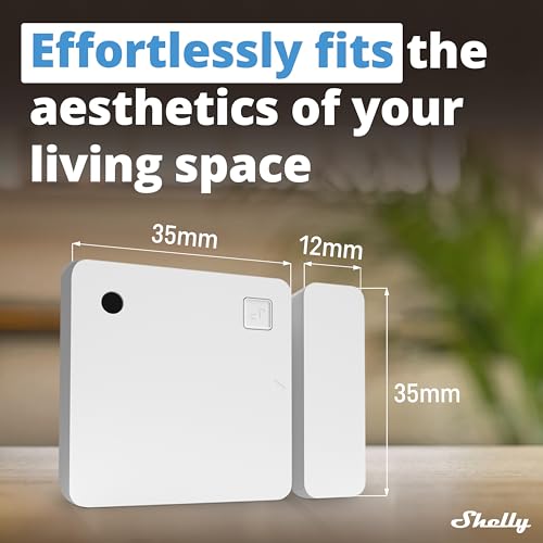 Shelly Blu Door/Window White | Bluetooth Operated Sensor | Home Automation | iOS Android App | Alexa & Google Home Compatibility | Lux and Tilt Angle Measurement | Set Custom Activation Scenes - Image 5
