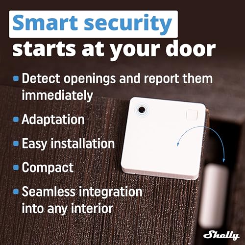 Shelly Blu Door/Window White | Bluetooth Operated Sensor | Home Automation | iOS Android App | Alexa & Google Home Compatibility | Lux and Tilt Angle Measurement | Set Custom Activation Scenes - Image 2