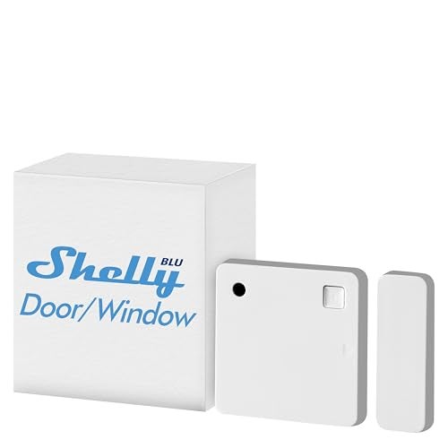 Shelly Blu Door/Window White | Bluetooth Operated Sensor | Home Automation | iOS Android App | Alexa & Google Home Compatibility | Lux and Tilt Angle Measurement | Set Custom Activation Scenes - Image 1
