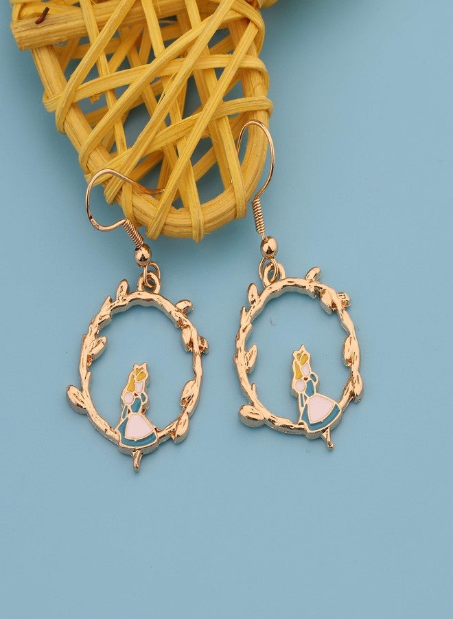 AKTAP Cartoon Movie Inspired Gift Al-e Rabbit Flower Earrings Fairy Tales Jewelry for Her - Image 4