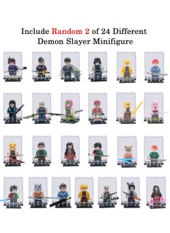 Anime and Comics Series Collectible Mystery Minifigure Pack - Demon Slayer Random Selection of Two Figure with Display Case ACA003A
