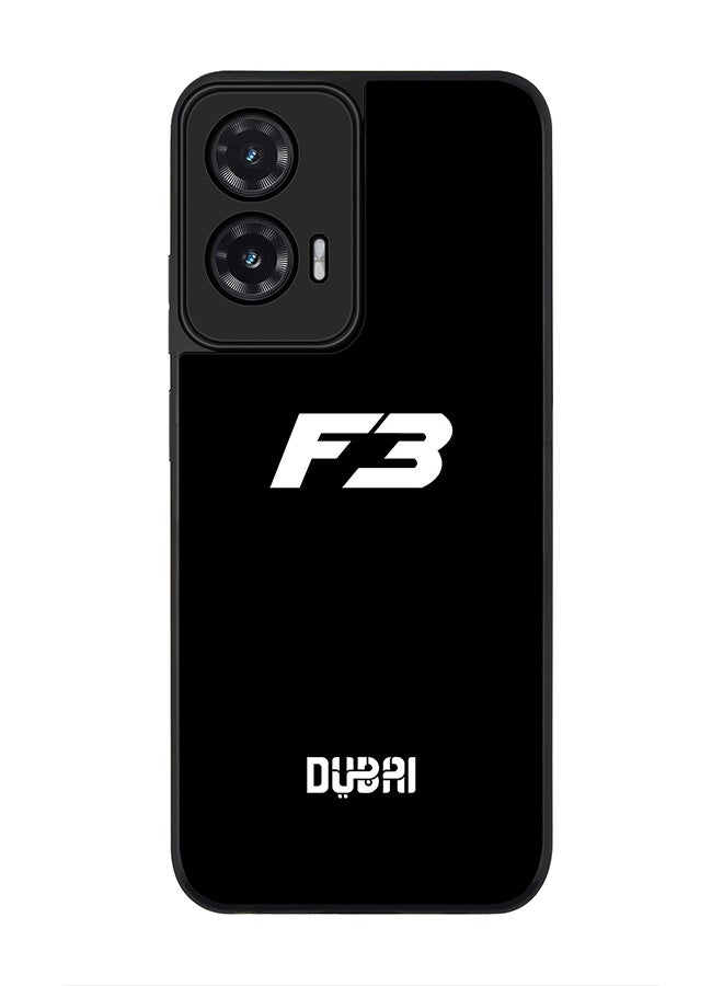 Stylizedd For Motorola Moto G35 Case,Slim fit Camera Protection, Shockproof Thin Phone cover  -  Faz3 Dubai Black