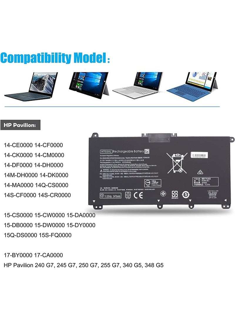بطارية لابتوب اتش بي HT03XL - Image 3