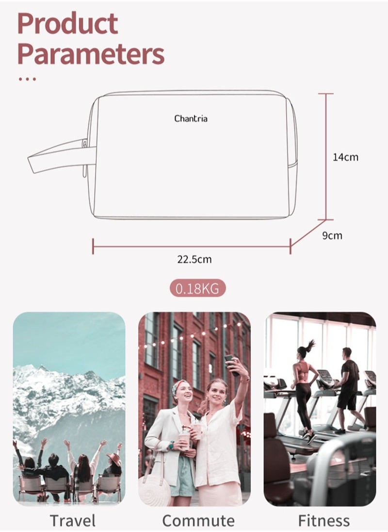 Chantria - Portable Cosmetic Storage Bag, Casual Travel Toiletry Bag, Lightweight Wallet Phone Clutch handbag for Women - Image 1