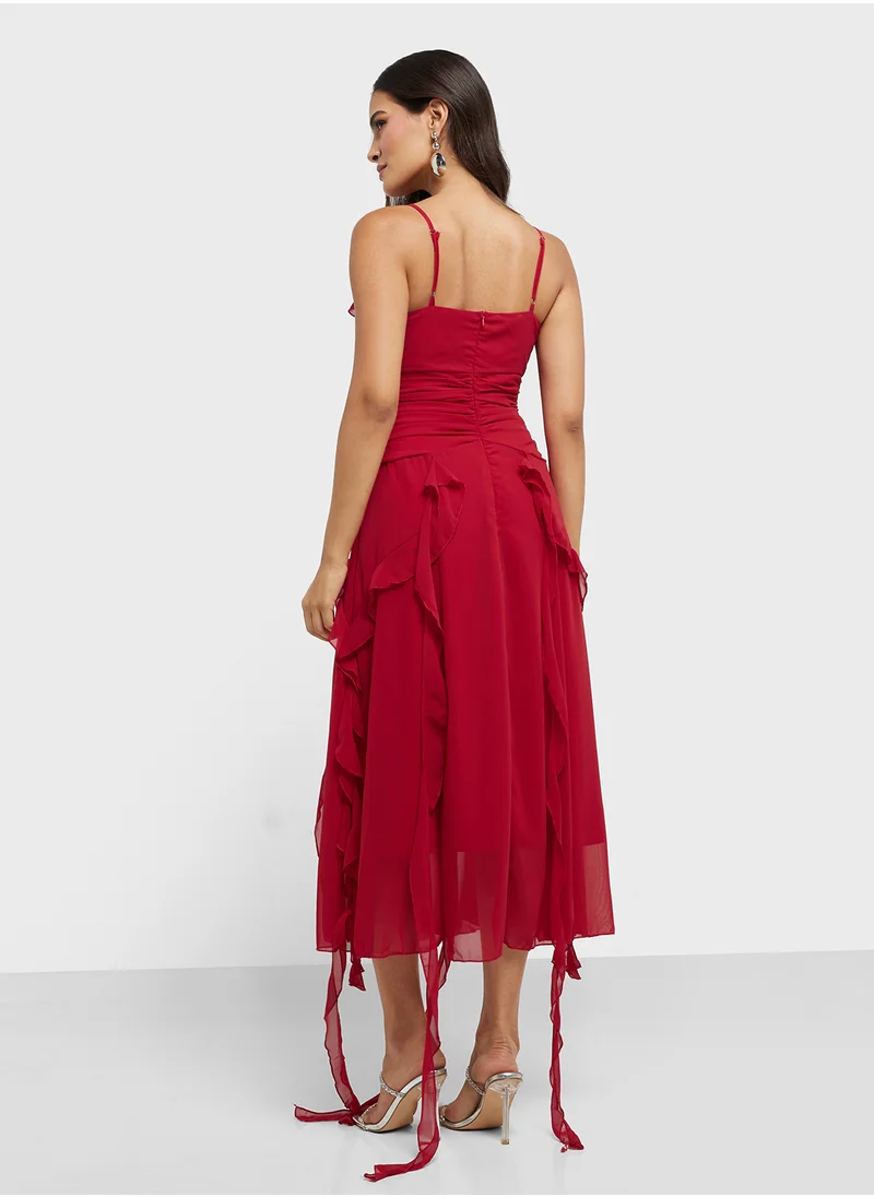 ايلا Strappy Ruffled Dress
